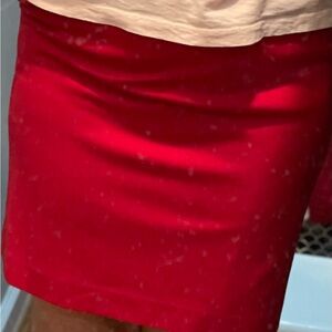 Red short skirt from LOFT